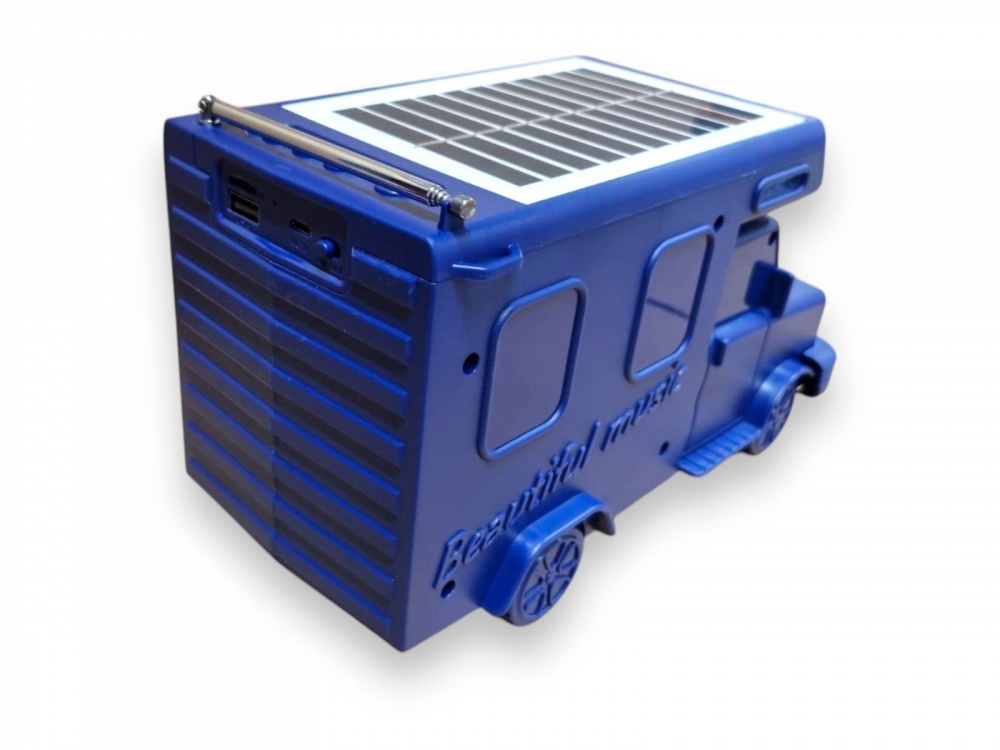 Boxa Portabila cu Panou Solar, Calitate Audio Premium, cu Bluetooth, MP3, USB, Card TF, U Disk, Radio FM, HIFI Stereo - Rosu [5]