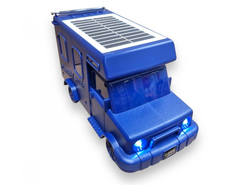 Boxa Portabila cu Panou Solar, Calitate Audio Premium, cu Bluetooth, MP3, USB, Card TF, U Disk, Radio FM, HIFI Stereo - Rosu [4]