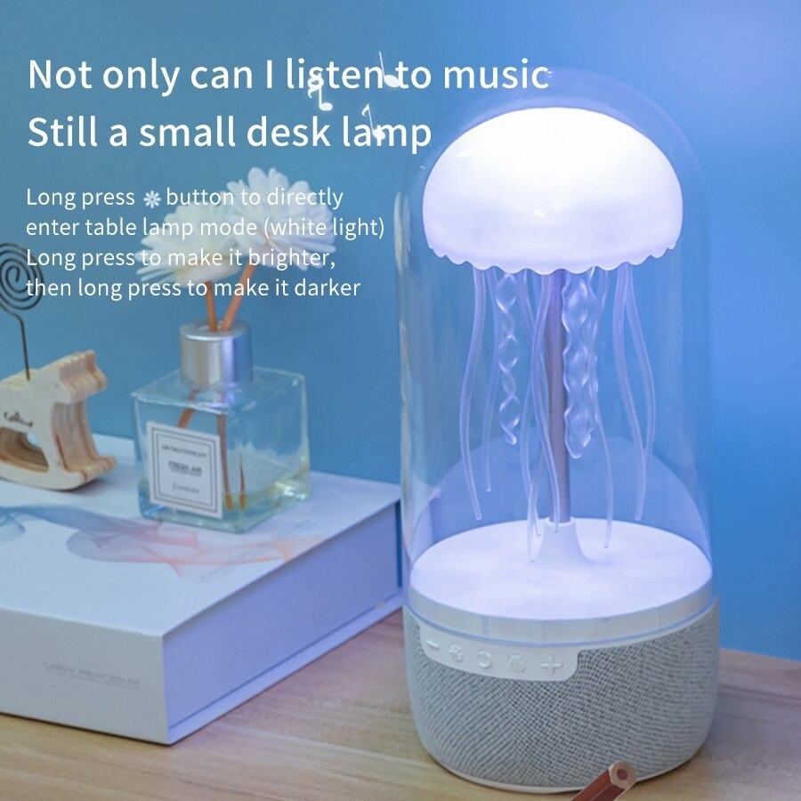 Boxă Portabilă Jellyfish S+. Bluetooth, Lumini Ambientale Colorate, TF Card & Audio Input [8]