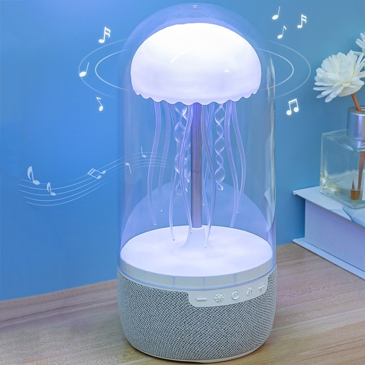 Boxă Portabilă Jellyfish S+. Bluetooth, Lumini Ambientale Colorate, TF Card & Audio Input [13]