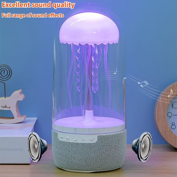 Boxă Portabilă Jellyfish S+. Bluetooth, Lumini Ambientale Colorate, TF Card & Audio Input [5]
