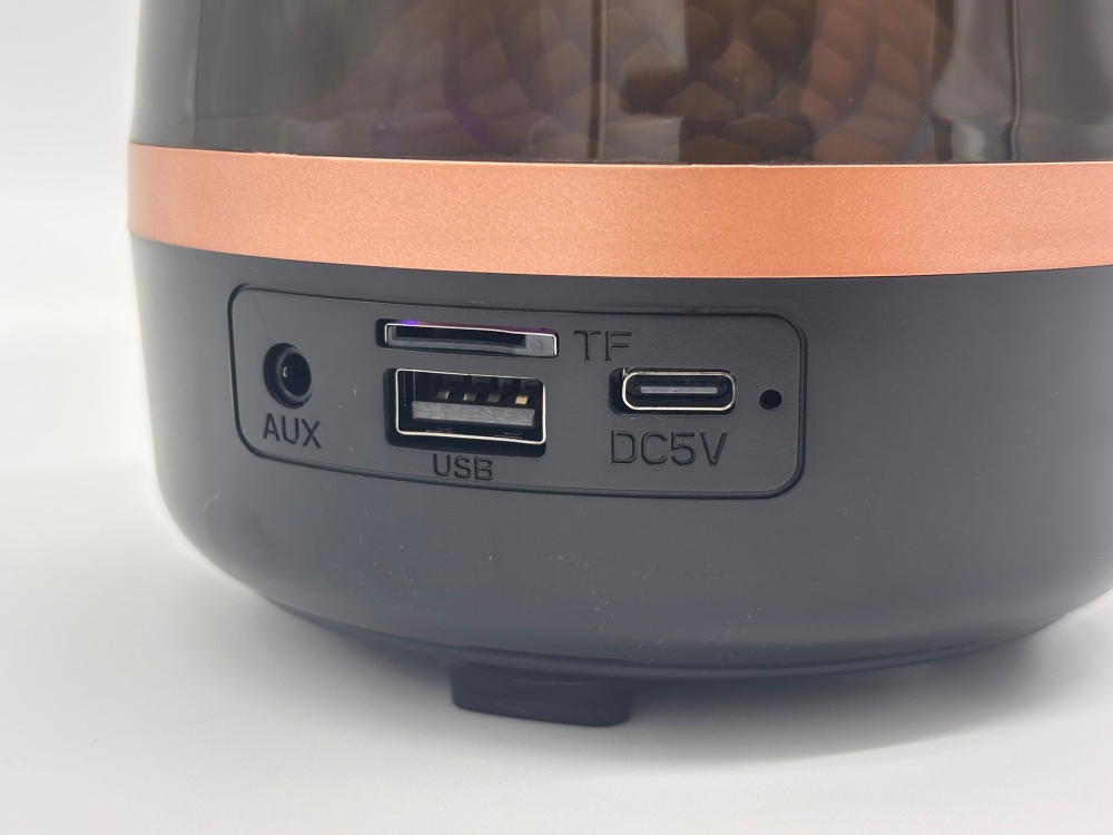 Boxa Transparentă RGB Portabilă, 12 cm, Bluetooth, USB, AUX, TF, DC5V, Cu Cablu Încărcare Inclus [7]