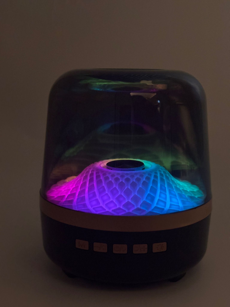 Boxa Transparentă RGB Portabilă, 12 cm, Bluetooth, USB, AUX, TF, DC5V, Cu Cablu Încărcare Inclus [11]