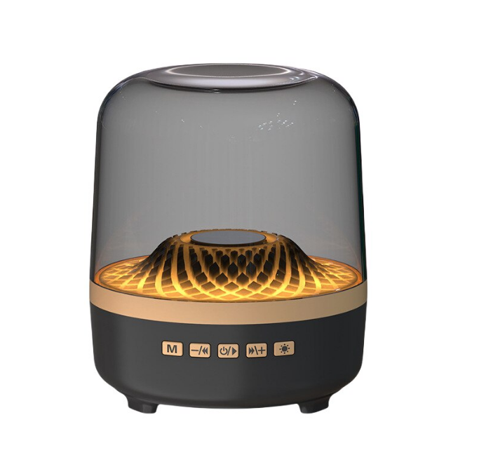 Boxa Transparentă RGB Portabilă, 12 cm, Bluetooth, USB, AUX, TF, DC5V, Cu Cablu Încărcare Inclus [4]