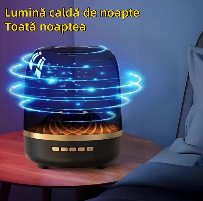 Boxa Transparentă RGB Portabilă, 12 cm, Bluetooth, USB, AUX, TF, DC5V, Cu Cablu Încărcare Inclus [3]