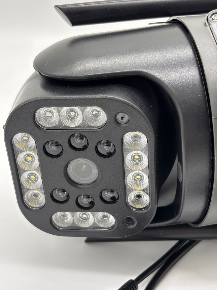 Camera de Supraveghere Smart V380 PRO – 3 Camere (1 Rotativă 360°/180°), 12MP, LED cu Sirenă, WiFi 2.4G, Infrarosu, TF Card până la 64GB, Conectare prin Aplicația "V380 PRO", Cablu LAN,Alimentator 220 [14]