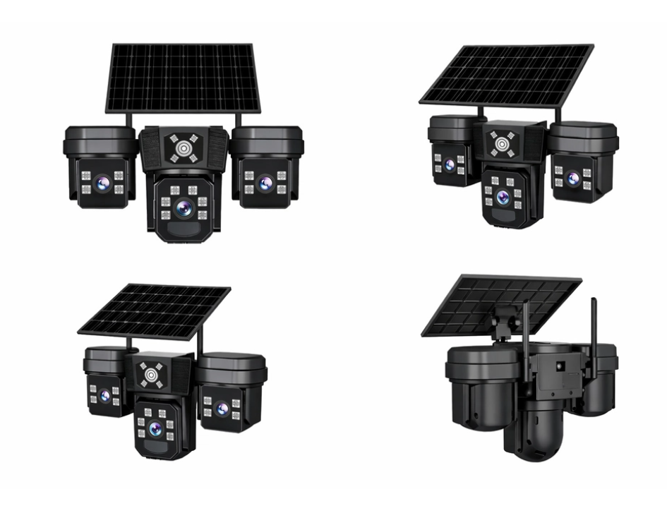 Cameră de Supraveghere Solară 4G 15MP cu 3 Camere, Panou Solar, Zoom 10X, Rotire 360°, Vedere Nocturnă, V380 Pro [7]