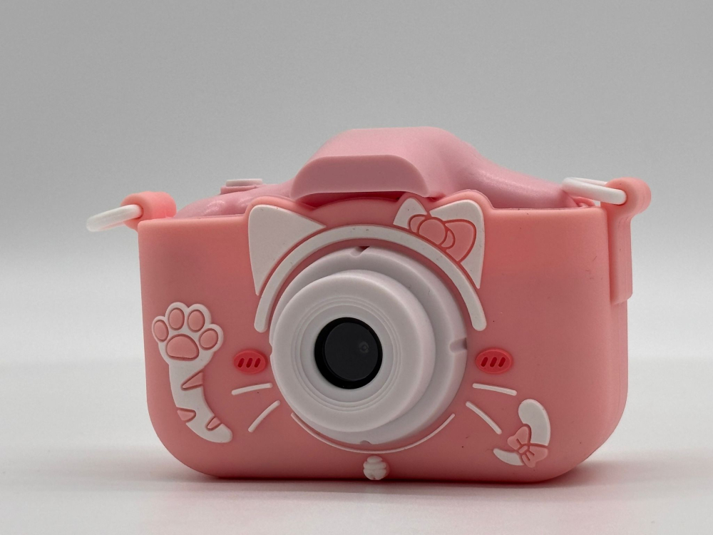 Cameră Foto Digitală pentru Copii, cu Husă Detasabilă, Suport Micro Card SD,Cablu USB și Agățătoare Tip Breloc, Jocuri Snake și Tetris, Funcție Selfie, Muzică și Fotografiere [10]