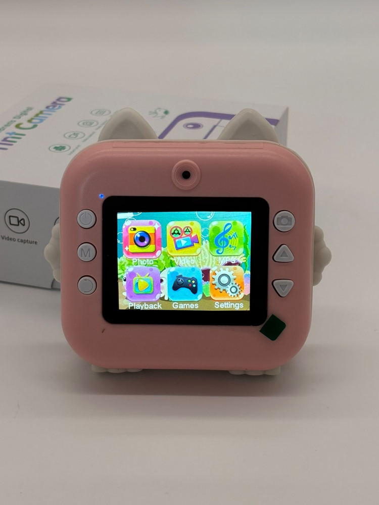 Camera Foto Digitala pentru Copii cu imprimare instant – Ecran HD, Filmare, Jocuri, Cablu Tip C, Curea și 3 Role incluse [13]