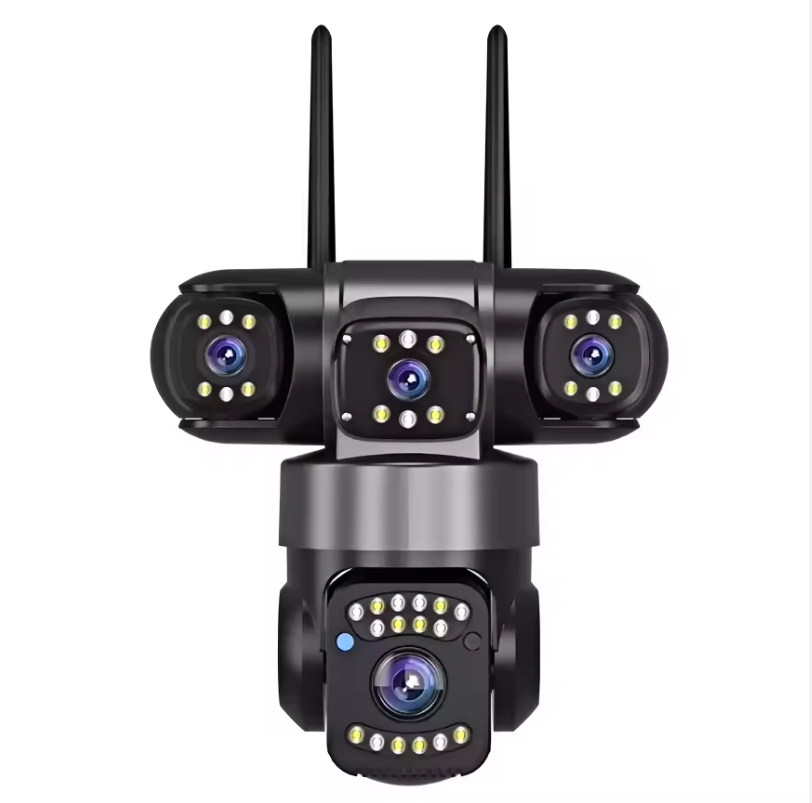 Camera Supraveghere 4G cu Cartela SIM, 9MP, 3 Camere, Rotire 360°, Zoom Digital 10X, Detectare Miscare, Comunicare Bidirectionala, Proiector LED Lumini, Viziune Nocturna, Protectie IP66 [10]