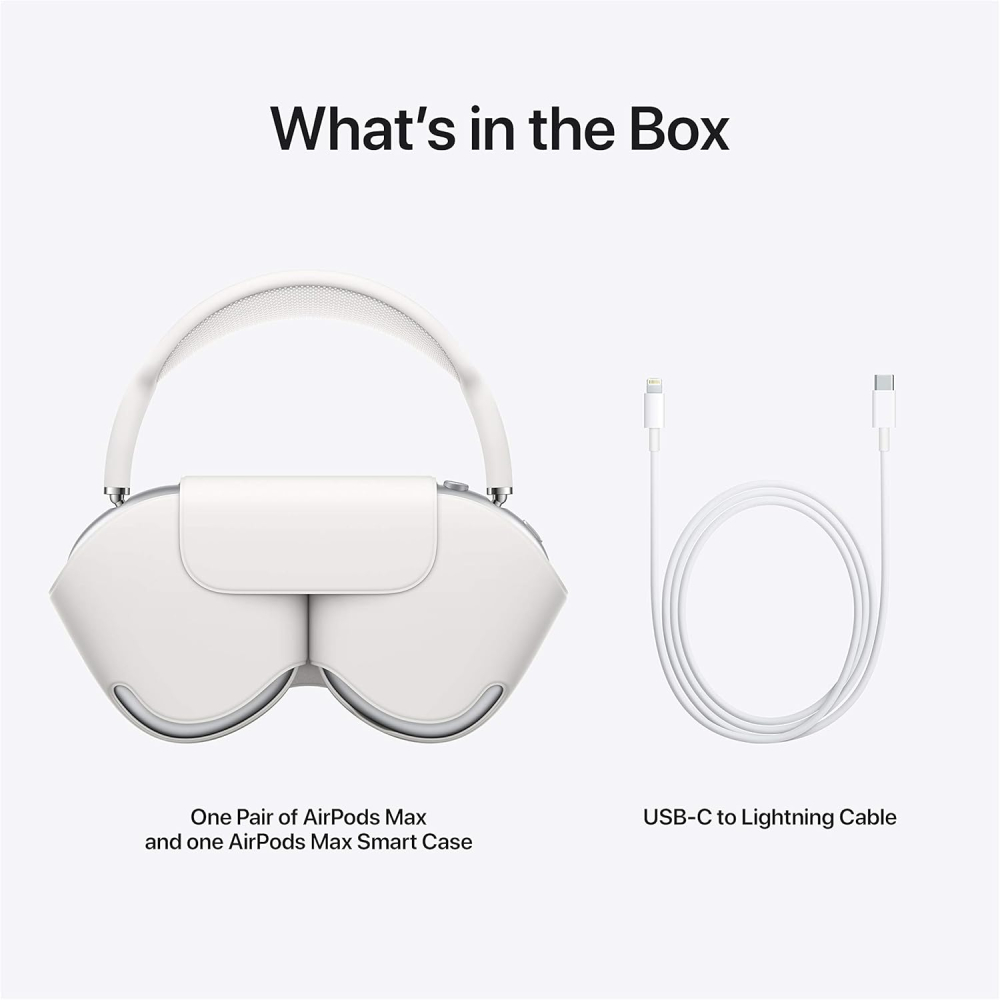 Casti Tip AirPods Max Wireless Over-Ear cu Bluetooth si Microfon, USB-C, Jack Inclus, Sunet Premium, Autonomie 6h, Husa Inclusa [4]
