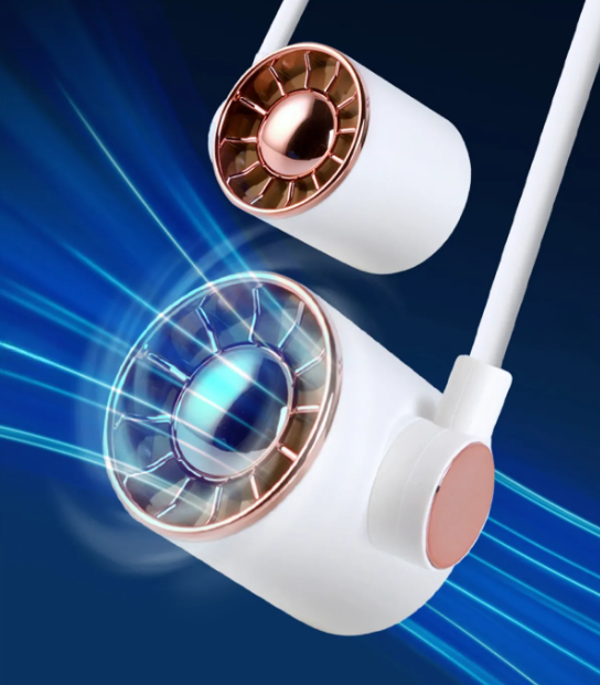 Ventilator Portabil Tip Cască – Răcire Eficientă 360°, 3 Viteze, Acumulator Inclus, Reglabil până la 65 cm [4]