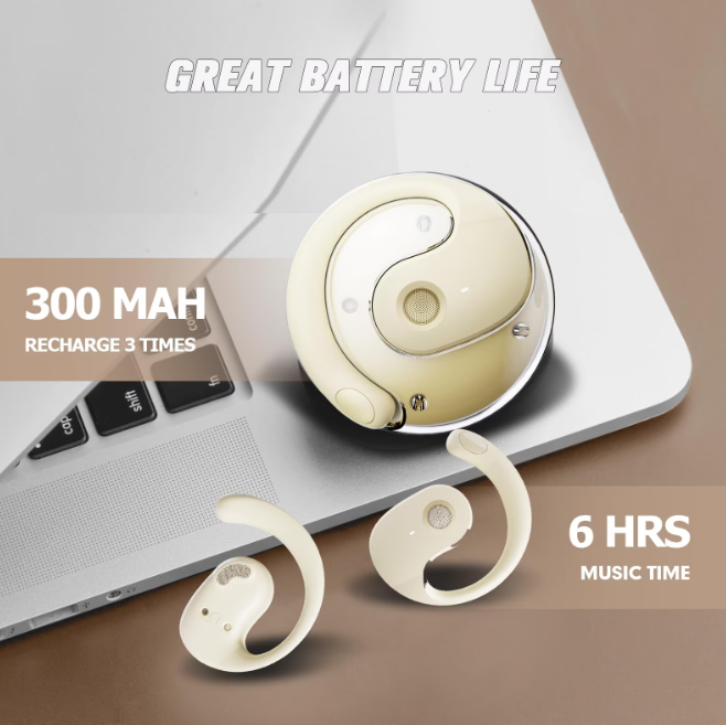 Căști Wireless Bluetooth 5.4 Sport, Rezistente la Apă și Transpirație, 22h Autonomie, Latență Scăzută, Microfon HD, Control Tactil [5]