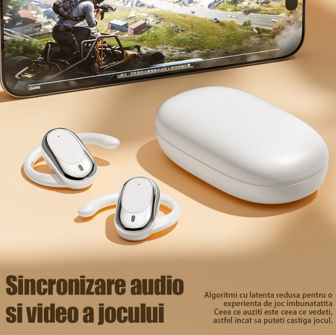 Căști Wireless X97 Sport – Bluetooth 5.49, 9h Autonomie, Calitate Audio Premium, Mod Dual, Confort Maxim, Carcasa cu Display LED [8]