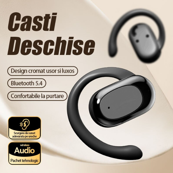 Căști Wireless X97 Sport – Bluetooth 5.49, 9h Autonomie, Calitate Audio Premium, Mod Dual, Confort Maxim, Carcasa cu Display LED [2]