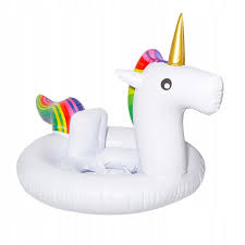 Colac Unicorn Gonflabil cu Mânere Laterale – Design Colorat, Stabil și Sigur în Apă [7]