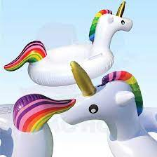Colac Unicorn Gonflabil cu Mânere Laterale – Design Colorat, Stabil și Sigur în Apă [6]