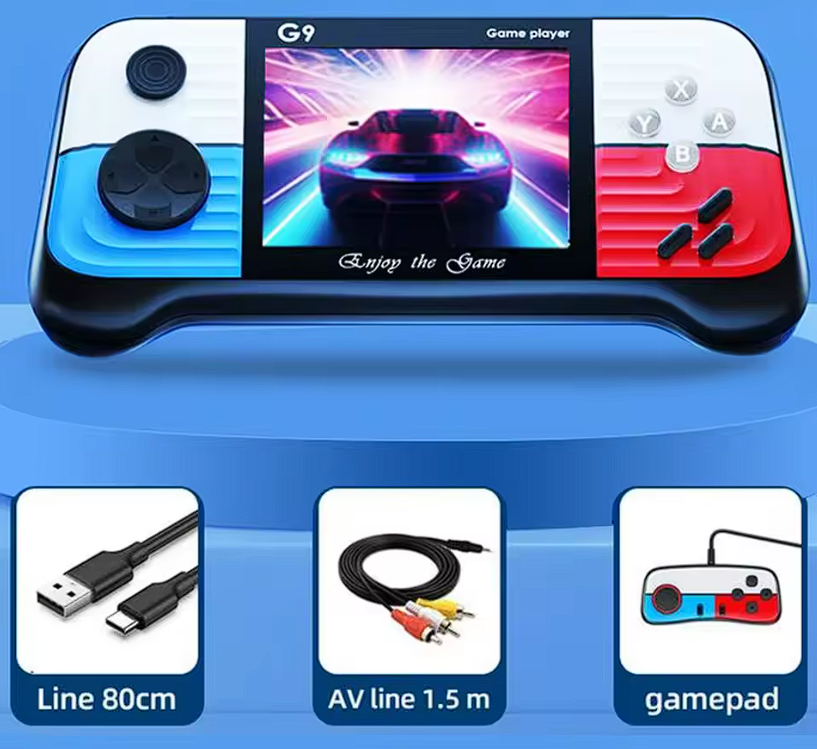 Consolă Retro Portabilă 2 Jucători, 666 Jocuri Incluse, Ecran 3.5", Conectare la TV, Controler Inclus – M&W HT-35 [4]