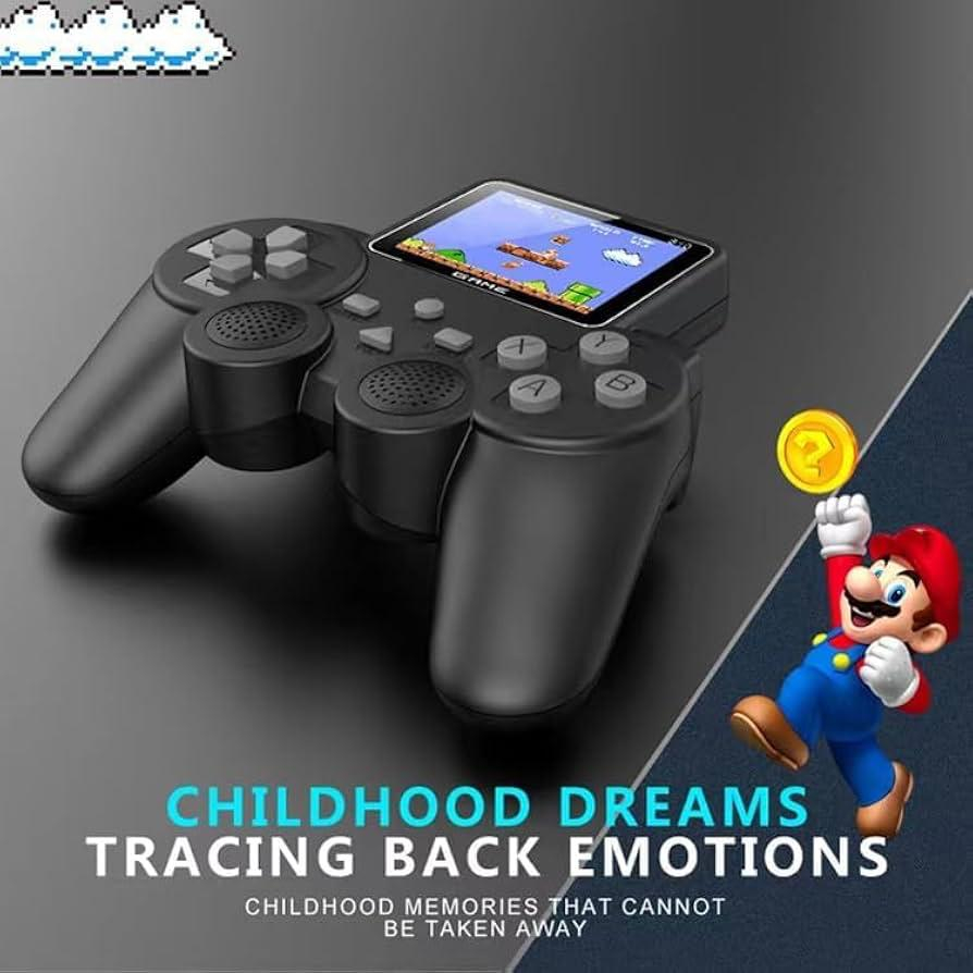 Consola de Jocuri Portabila - Retro Video Gaming Player cu 520 Jocuri Clasice, Conectare la Televizor, Ecran LCD Color, Baterie de Lunga Durata, Reincarcabila USB, New World S10 cu Chip de Jocuri Prof [6]