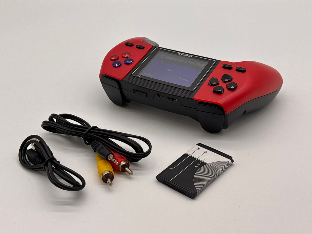 Consolă Retro Portabilă cu 520 Jocuri, Conectare TV prin Cablu AV, Ecran 7.5 cm, Baterie Li-Ion Reîncărcabilă, 1020 mAh [6]