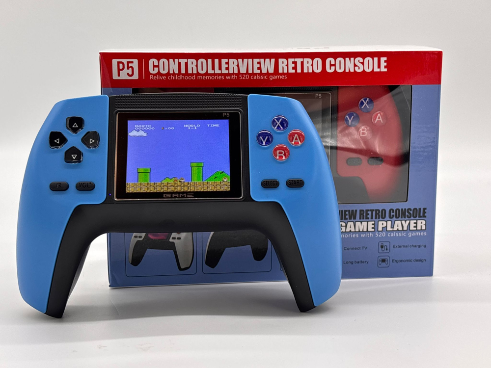 Consolă Retro Portabilă cu 520 Jocuri, Conectare TV prin Cablu AV, Ecran 7.5 cm, Baterie Li-Ion Reîncărcabilă, 1020 mAh [7]