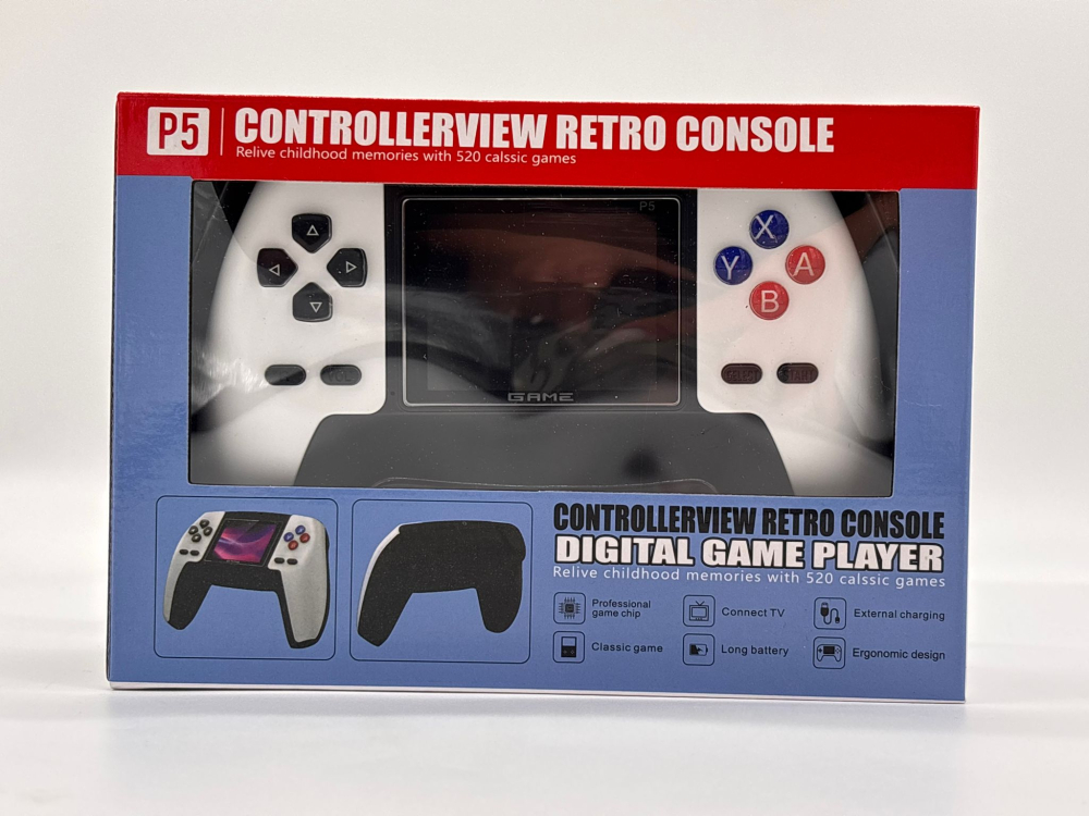 Consolă Retro Portabilă cu 520 Jocuri, Conectare TV prin Cablu AV, Ecran 7.5 cm, Baterie Li-Ion Reîncărcabilă, 1020 mAh [9]