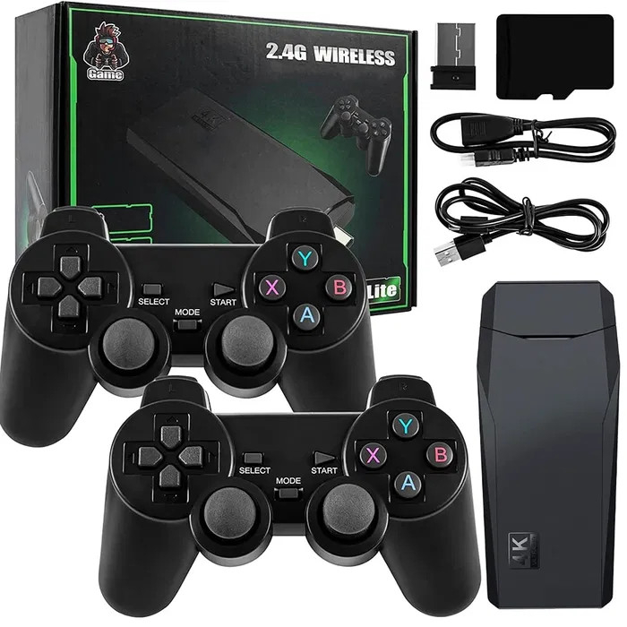 Consola Retro Tip TV Stick M900 Pro - Compatibila cu TV/PC/Laptop/Proiector, Multiple Emulatoare, 2x Controlere Wireless, Conectivitate HDMI - Negru [1]