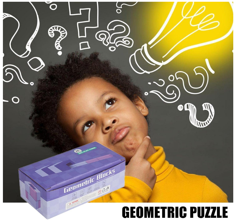 Cuburi de Construit Diverse Forme, 26 de Piese, Geometric Blocks [5]