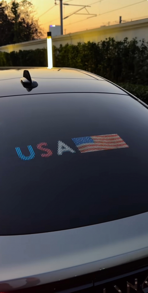 Display LED Animat Auto, Control prin Aplicație LOY SPACE (iOS & Android), Lipire pe Geam, Ochi, Text și Poze Personalizate și Altele [12]