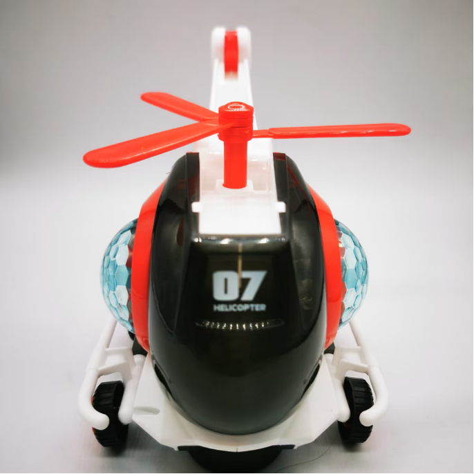 Elicopter de Jucarie cu Baterii, Lumini si Sunete, cu Proiectie, iStan® - Rosu [2]