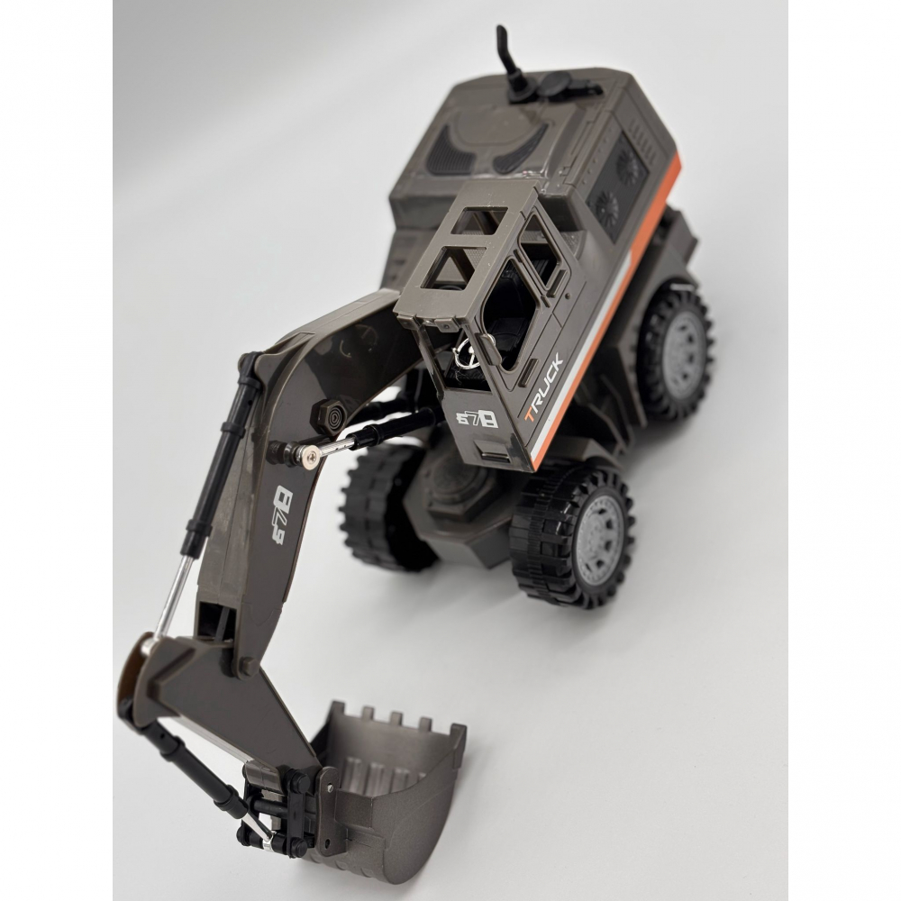 Excavator R/C Multifunctional – Control Multi-Directional, Excavare Realista, Lumini Intermitente, Baterie Reincarcabila si Telecomanda Ergonomica [12]