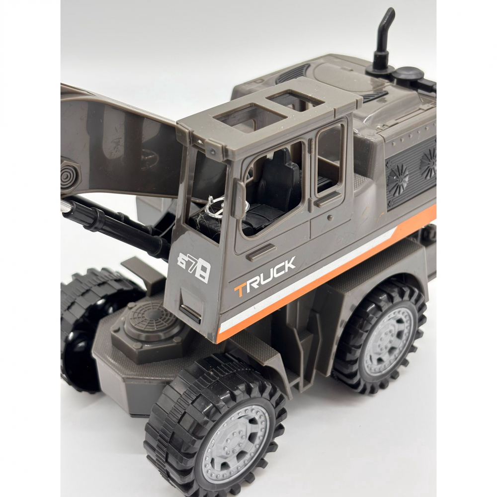 Excavator R/C Multifunctional – Control Multi-Directional, Excavare Realista, Lumini Intermitente, Baterie Reincarcabila si Telecomanda Ergonomica [5]