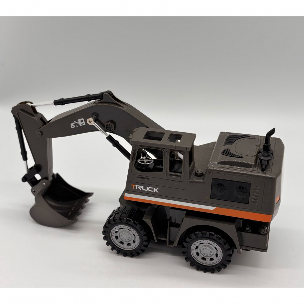 Excavator R/C Multifunctional – Control Multi-Directional, Excavare Realista, Lumini Intermitente, Baterie Reincarcabila si Telecomanda Ergonomica [6]