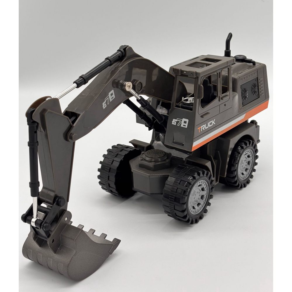 Excavator R/C Multifunctional – Control Multi-Directional, Excavare Realista, Lumini Intermitente, Baterie Reincarcabila si Telecomanda Ergonomica [2]
