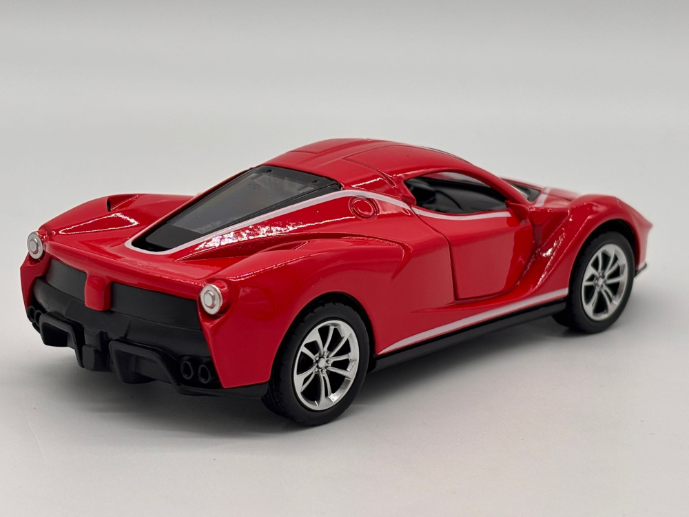 Automachetă Ferrari LaFerrari din Metal, 1:32, Funcție Pull-Back, Uși Deschizătoare, Lumină și Sunet, 15 cm [5]