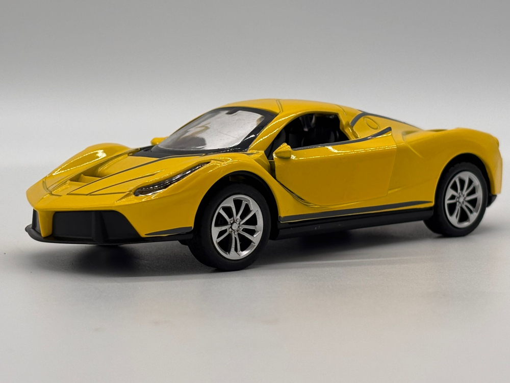 Automachetă Ferrari LaFerrari din Metal, 1:32, Funcție Pull-Back, Uși Deschizătoare, Lumină și Sunet, 15 cm [6]