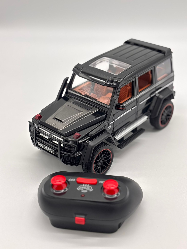 Mașină cu Telecomandă Mercedes G-Class din Metal, 23 cm, Fum, Uși Deschizătoare, Faruri, Acumulator, Control Complet 360° [10]