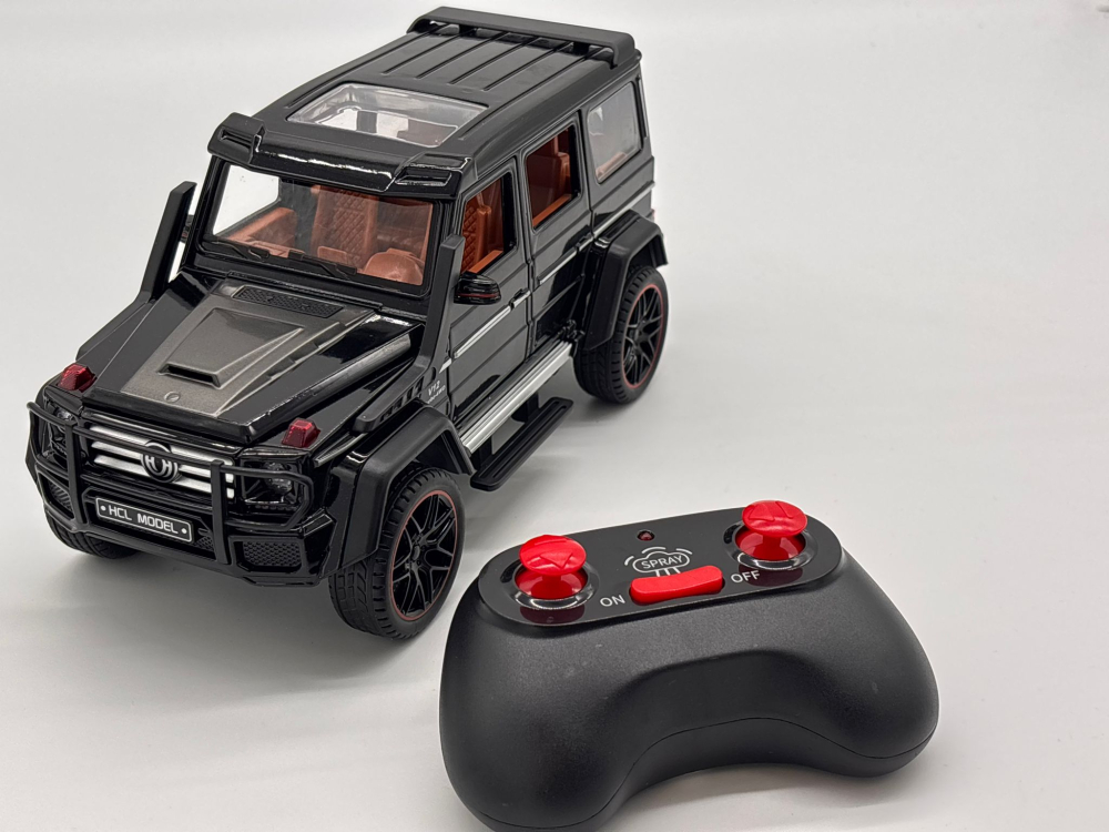 Mașină cu Telecomandă Mercedes G-Class din Metal, 23 cm, Fum, Uși Deschizătoare, Faruri, Acumulator, Control Complet 360° [11]