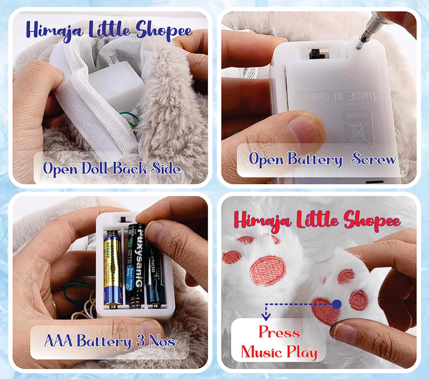 Iepure Căpșună care Respira, 35 cm, cu Burtică Luminoasă, Muzica si Sunete, Ultra-Pufoasă [5]