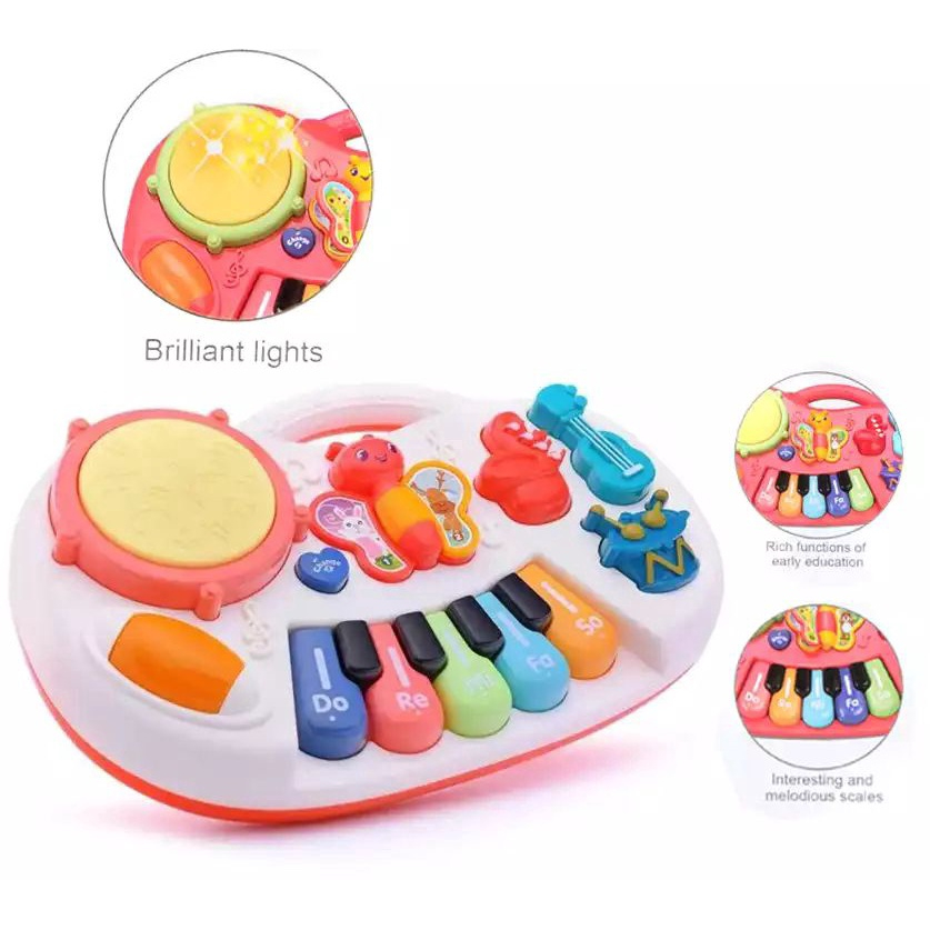 Instrument Muzical Interactiv - Pian Educational cu Sunete si Note Muzicale si Instrumente Miniaturale [2]