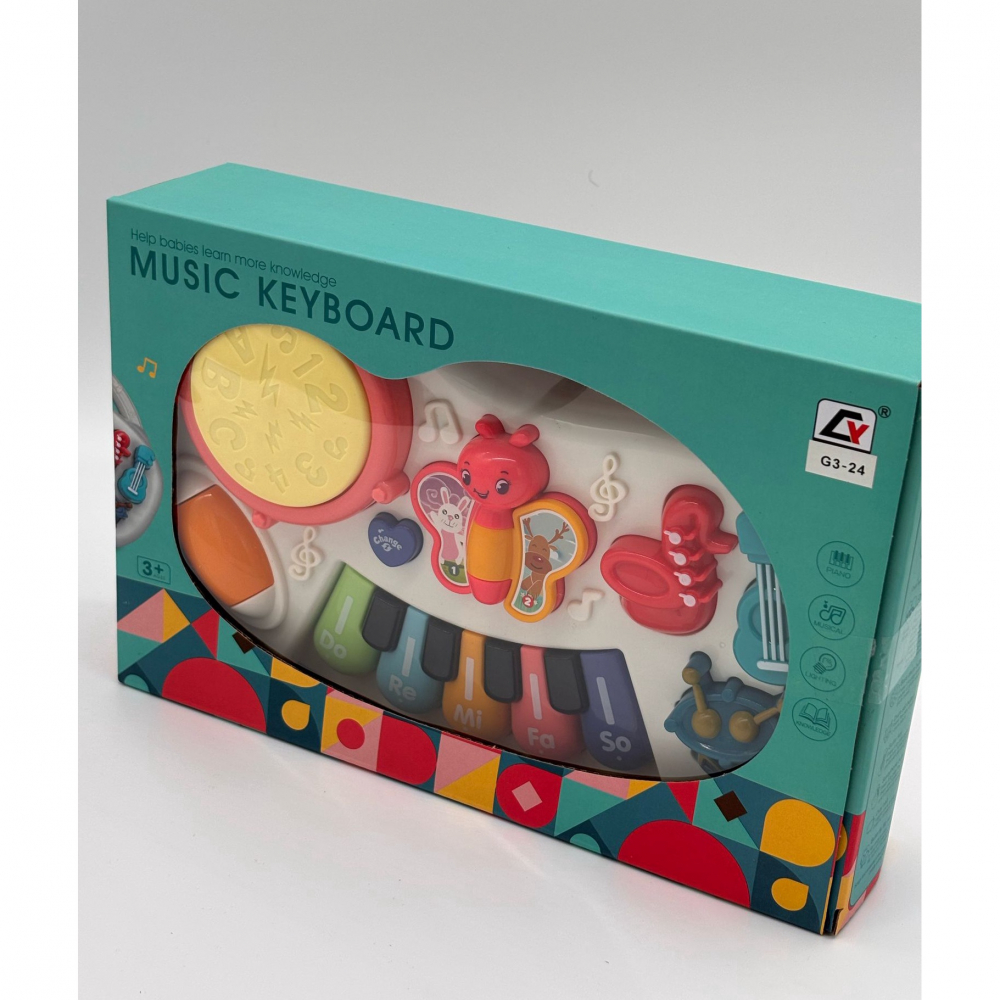 Instrument Muzical Interactiv - Pian Educational cu Sunete si Note Muzicale si Instrumente Miniaturale [5]