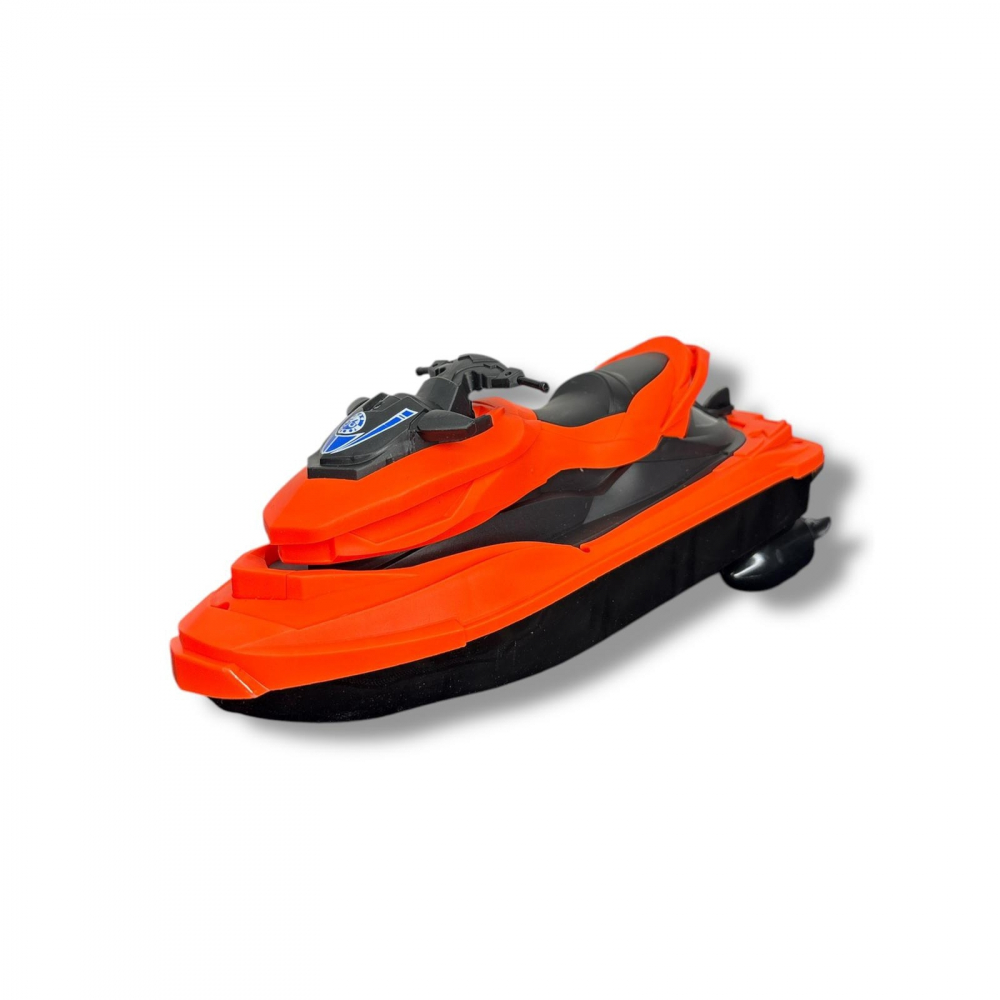 Jet Ski RC 27MHz cu Telecomanda - Motorboat de Viteza pentru Piscina, Lac si Mare, Rezistent la Apa, Baterie Reinlocuibila, 25.8 cm, Jucarie Interactiva pentru Copii - Negru [7]