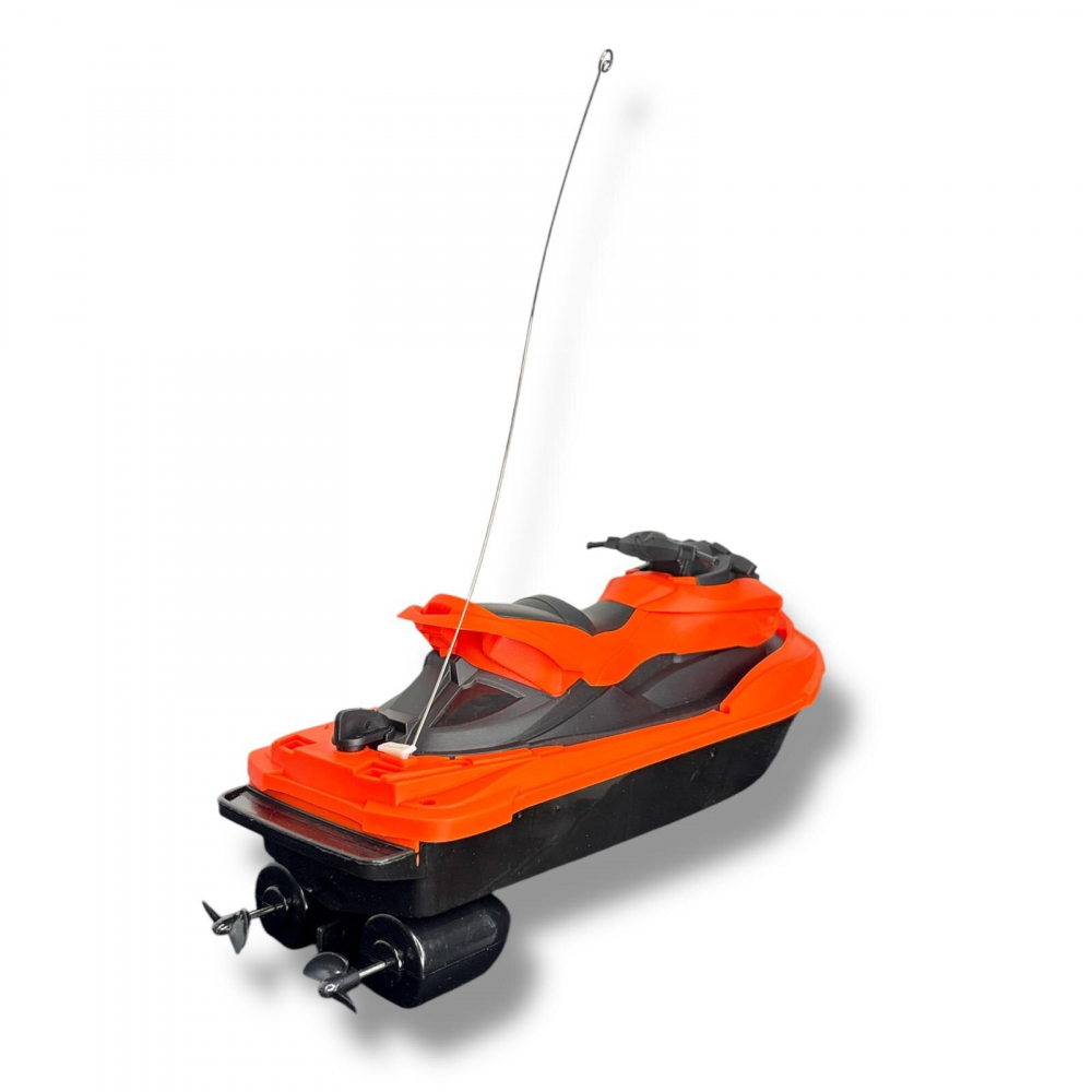 Jet Ski RC 27MHz cu Telecomanda - Motorboat de Viteza pentru Piscina, Lac si Mare, Rezistent la Apa, Baterie Reinlocuibila, 25.8 cm, Jucarie Interactiva pentru Copii - Negru [5]