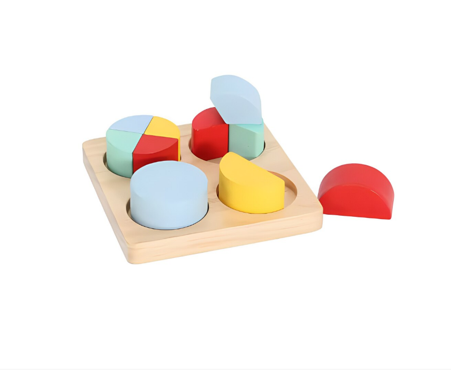 Joc educativ Montessori Sortator 4 in 1, Multicolor, Lemn, 40 Piese [5]