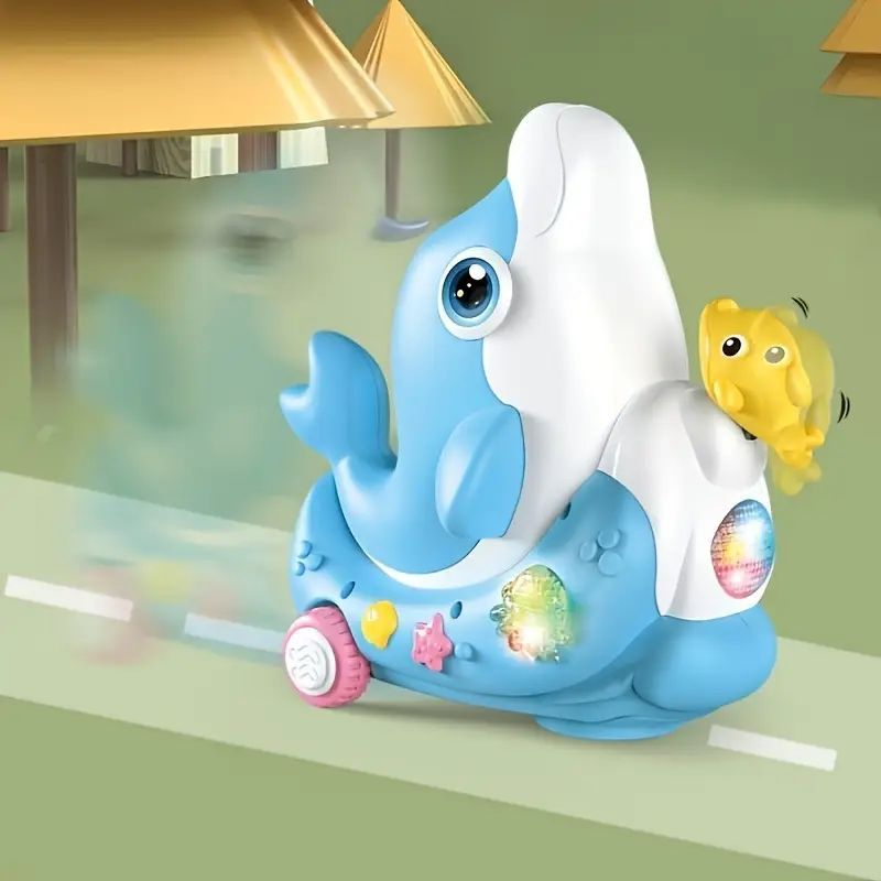 Jucarie Delfin cu Functie de Suflare Mingii, Efecte Muzicale si Luminoase [3]