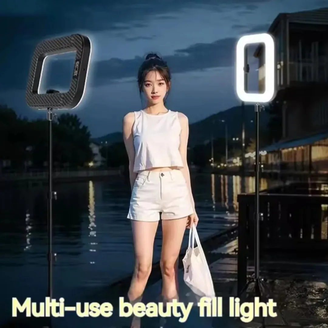 Lampă LED Profesională 30x40 cm, Cu Suport Pentru Stativ, 3 Suporturi Telefon, Reglaj Luminozitate și Temperatură Culoare, Telecomandă Wireless [5]