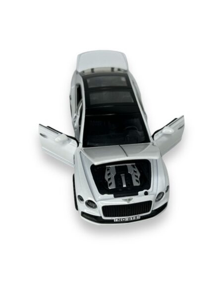 Macheta Bentley Continental GT, Metal, Cu Lumini si Sunete de Motor, Functii de Deschidere Usi si Pull-Back, 15 cm, Alb [3]