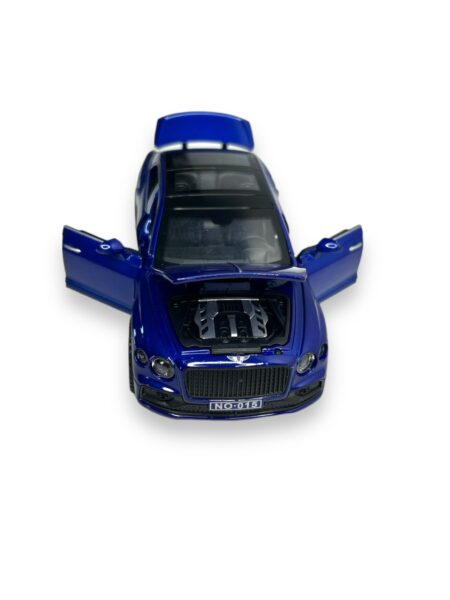 Macheta Bentley Continental GT, Metal, Cu Lumini si Sunete de Motor, Functii de Deschidere Usi si Pull-Back, 15 cm, Albastru [2]