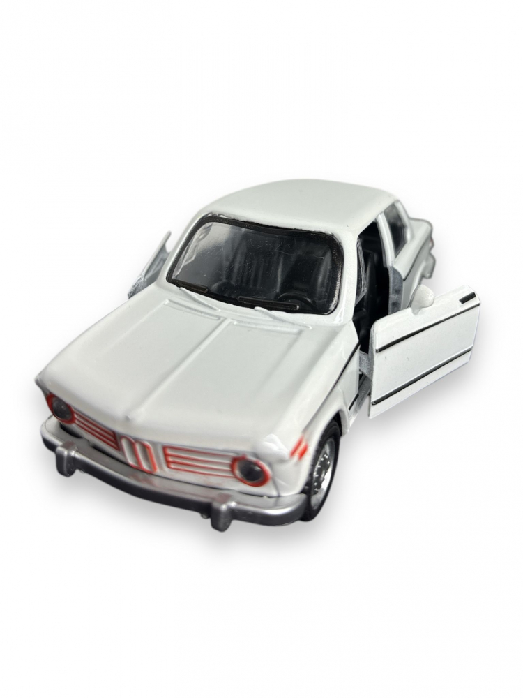Macheta BMW 2002, din Metal, cu Lumini si Sunete realistice de Motor si Alarma, cu Functie Pull-Back, cu Functie de Deschidere a Usilor - Alb [4]