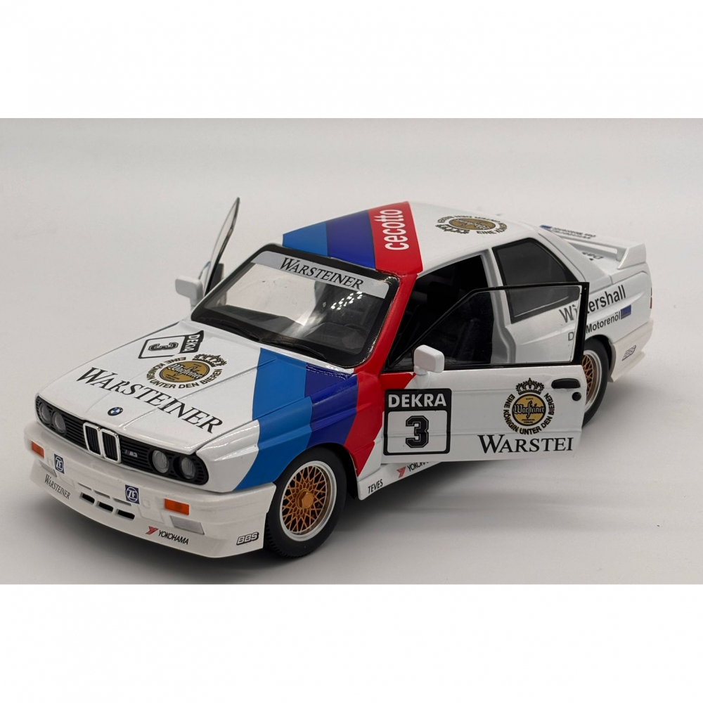 Macheta BMW M3 E30, din Metal cu Sunete, Lumini, Functie Pull-Back, Usi, Capota si Portbagaj Deschizatoare si Detalii Realistice [5]